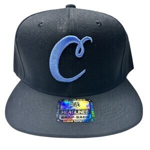 Headlines X Cookies C Embroidered Snapback Black/Blue Men's Hat NEW